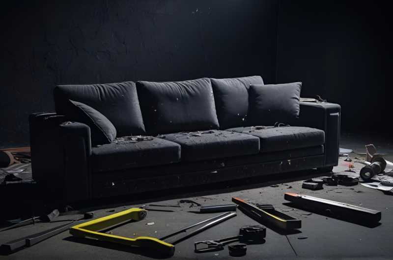 Перетяжка и ремонт дивана на дому